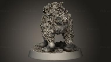 Animal figurines (The Wilderness Wolves Wolf, STKJ_5337) 3D models for cnc