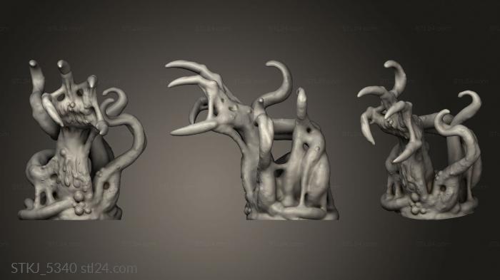 Animal figurines (Thralls Of The Ooze Lord Corrupting Claw Oozen, STKJ_5340) 3D models for cnc