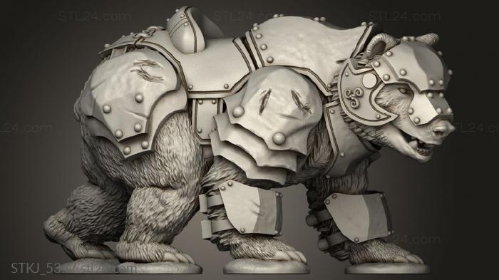 Animal figurines (Through Dead Kaiju, STKJ_5347) 3D models for cnc