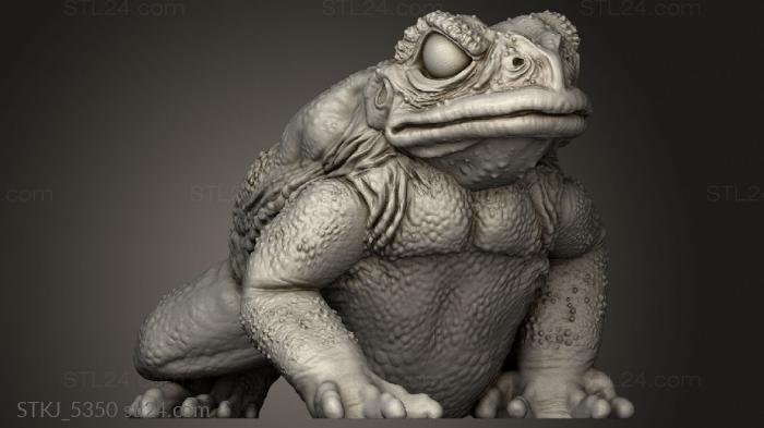 Animal figurines (Through Toads Toad, STKJ_5350) 3D models for cnc