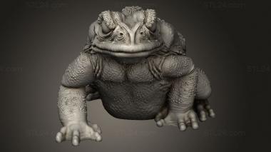 Animal figurines (Through Toads Toad, STKJ_5350) 3D models for cnc