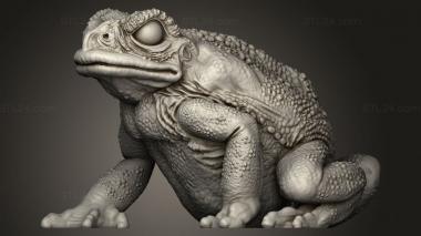 Animal figurines (Through Toads Toad, STKJ_5350) 3D models for cnc