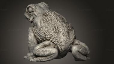 Animal figurines (Through Toads Toad, STKJ_5350) 3D models for cnc