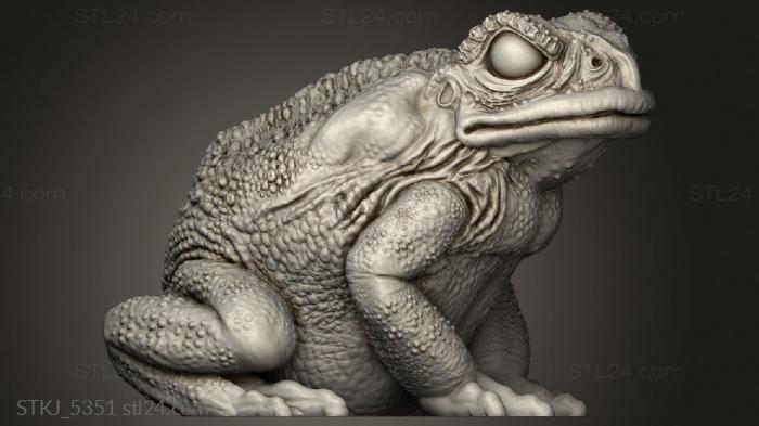 Animal figurines (Through Toads Toad, STKJ_5351) 3D models for cnc