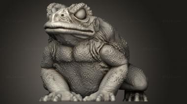 Animal figurines (Through Toads Toad, STKJ_5351) 3D models for cnc