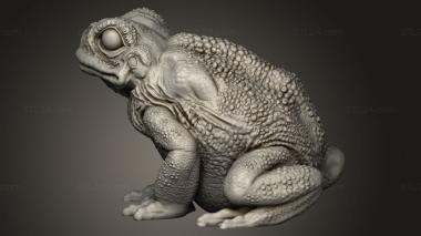 Animal figurines (Through Toads Toad, STKJ_5351) 3D models for cnc