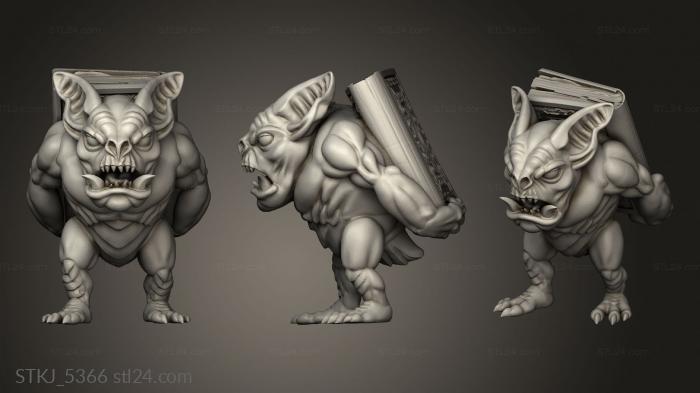 Animal figurines (Tiny Furniture Dark Magister Corner dark magister demon, STKJ_5366) 3D models for cnc