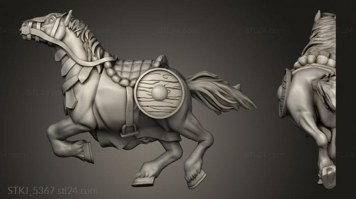 Animal figurines (Tiny Furniture Dead Horse, STKJ_5367) 3D models for cnc