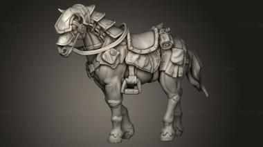 Animal figurines (Townsfolk Horse, STKJ_5381) 3D models for cnc