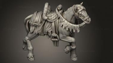 Animal figurines (Townsfolk Horse, STKJ_5383) 3D models for cnc