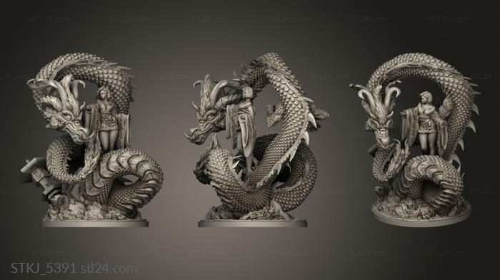 Animal figurines (Toyotama hime, STKJ_5391) 3D models for cnc