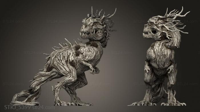 Animal figurines (Tree Rex, STKJ_5399) 3D models for cnc