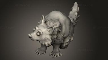 Animal figurines (Woodland Racoon, STKJ_5406) 3D models for cnc