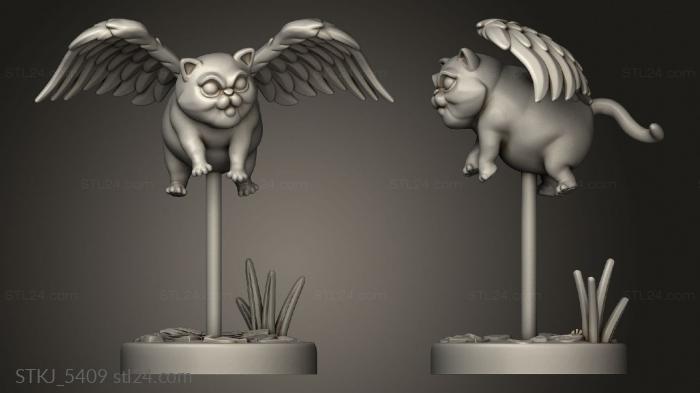 Animal figurines (Tressym, STKJ_5409) 3D models for cnc