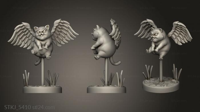 Animal figurines (Tressym, STKJ_5410) 3D models for cnc