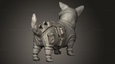 Animal figurines (Tribes Cyberpunk CYBERDOG JORGI THE MAGNIFICENT, STKJ_5412) 3D models for cnc