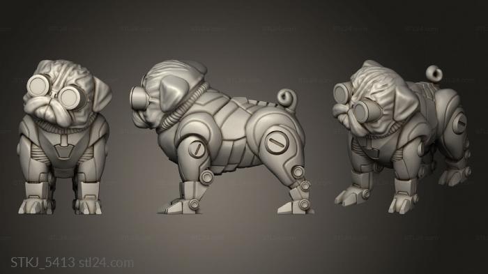 Animal figurines (Tribes Cyberpunk BRANDO, STKJ_5413) 3D models for cnc