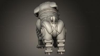 Animal figurines (Tribes Cyberpunk BRANDO, STKJ_5413) 3D models for cnc