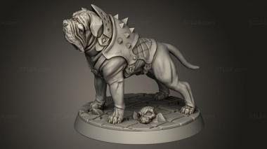 Animal figurines (Demon Hunters Mastiff, STKJ_5414) 3D models for cnc