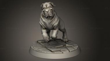 Animal figurines (Demon Hunters Mastiff, STKJ_5415) 3D models for cnc