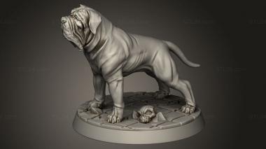 Animal figurines (Demon Hunters Mastiff, STKJ_5416) 3D models for cnc