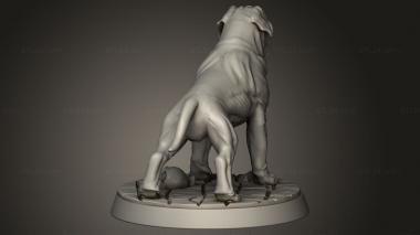 Animal figurines (Demon Hunters Mastiff, STKJ_5416) 3D models for cnc