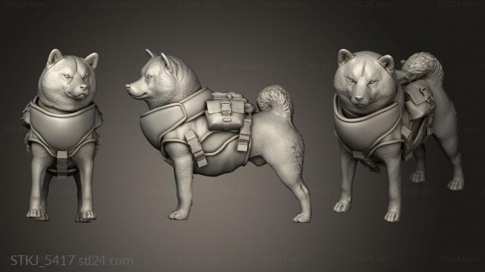 Animal figurines (Turn Gakkou tactics Wanko Pre, STKJ_5417) 3D models for cnc