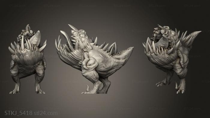 Animal figurines (Tysklands Goblin Hound, STKJ_5418) 3D models for cnc