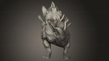 Animal figurines (Tysklands Goblin Hound, STKJ_5418) 3D models for cnc