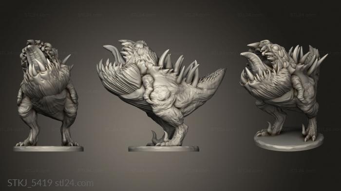 Animal figurines (Tysklands Goblin Hound, STKJ_5419) 3D models for cnc