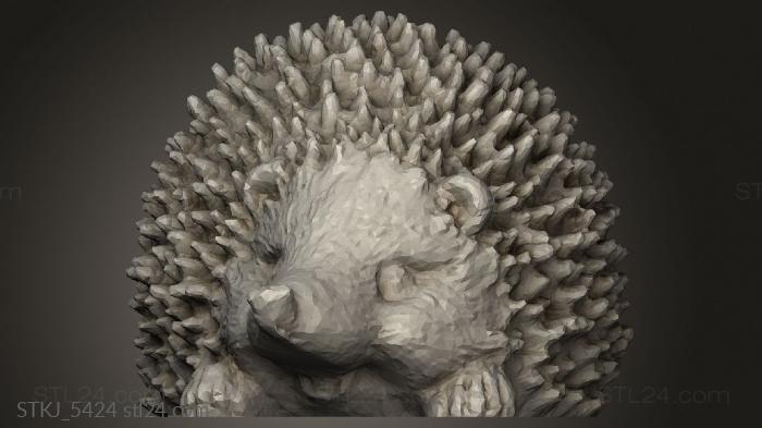 Animal figurines (Two Hedgehog Dual Extrusion, STKJ_5424) 3D models for cnc