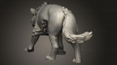 Animal figurines (Ultimate Wolf, STKJ_5429) 3D models for cnc