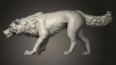 Animal figurines (Ultimate Wolf, STKJ_5430) 3D models for cnc