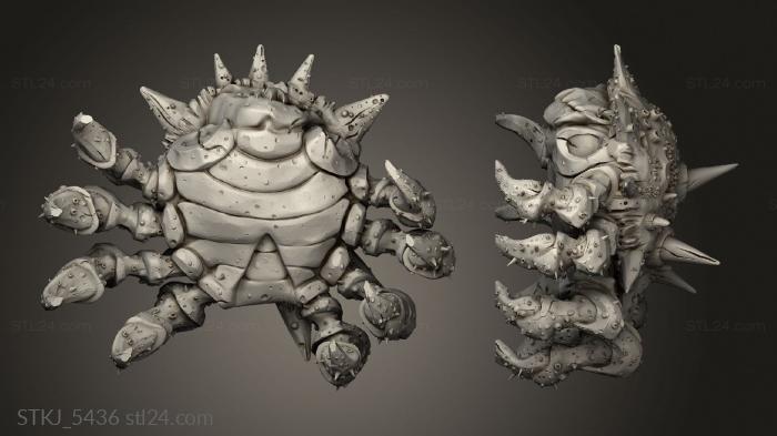 Animal figurines (Undead Pirates Beast, STKJ_5436) 3D models for cnc