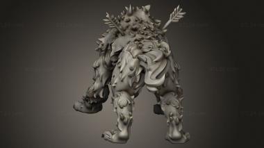 Animal figurines (Undead Vikings UV Draugr hound, STKJ_5437) 3D models for cnc