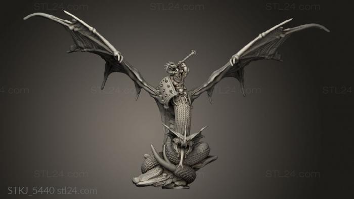 Animal figurines (UNS Wyvern, STKJ_5440) 3D models for cnc