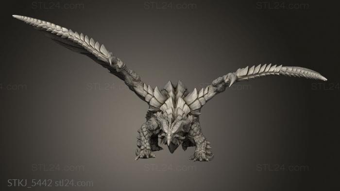 Animal figurines (Copper Dragon, STKJ_5442) 3D models for cnc