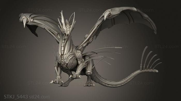 Animal figurines (Dragon Construct, STKJ_5443) 3D models for cnc