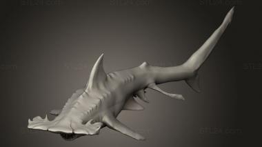 Animal figurines (Hammer Shark, STKJ_5444) 3D models for cnc