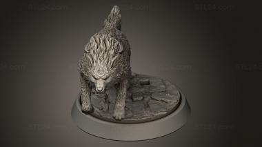 Animal figurines (Vampires in Penshaw Heroes Cormach Shaun White Wolf, STKJ_5450) 3D models for cnc