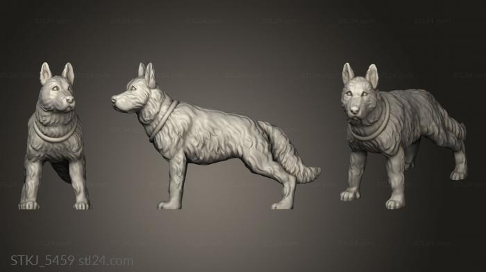 Animal figurines (Vaultz Dog Companion, STKJ_5459) 3D models for cnc
