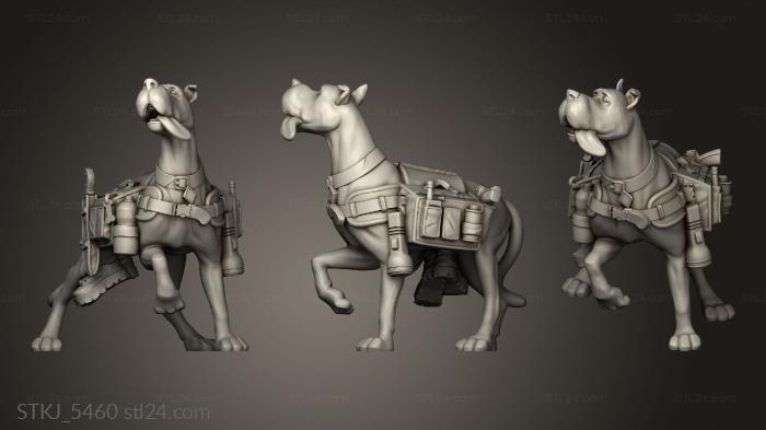 Animal figurines (Vaultz Shaggy and Scooby, STKJ_5460) 3D models for cnc