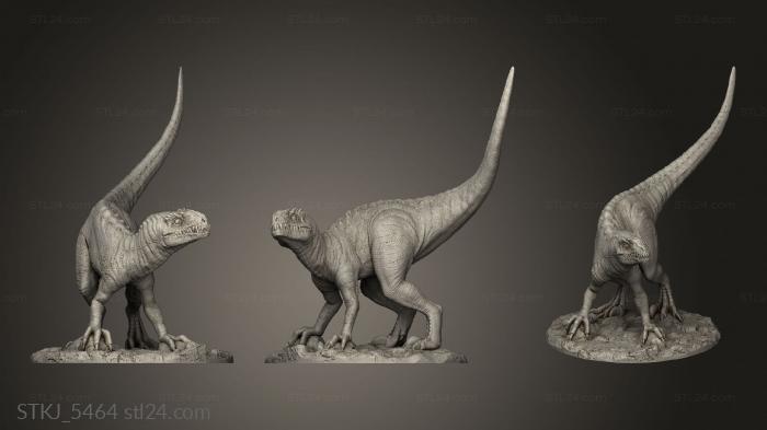 Animal figurines (Velociraptorfeathers, STKJ_5464) 3D models for cnc