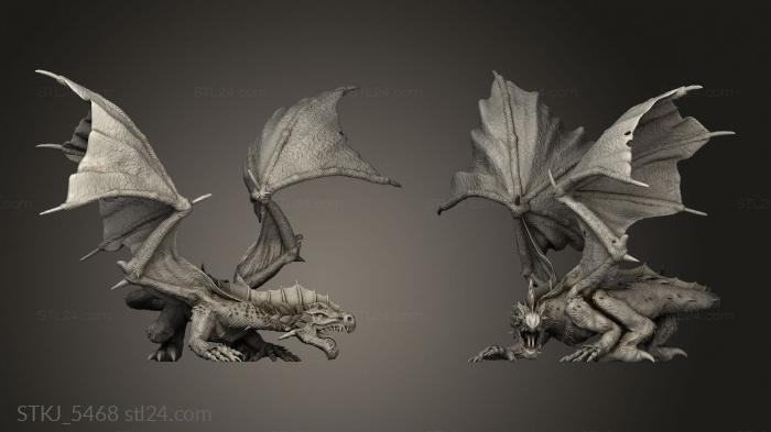 Animal figurines (ver Camp Green Dragon, STKJ_5468) 3D models for cnc
