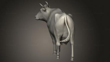 Animal figurines (Village Animal Cow, STKJ_5471) 3D models for cnc