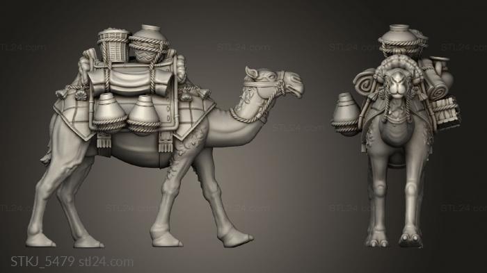 Animal figurines (CAMEL GEAR, STKJ_5479) 3D models for cnc