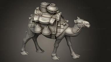 Animal figurines (CAMEL GEAR, STKJ_5479) 3D models for cnc