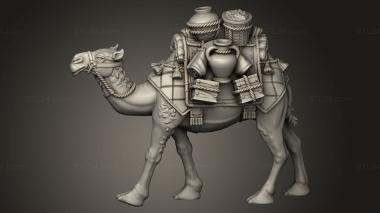 Animal figurines (CAMEL GEAR, STKJ_5479) 3D models for cnc