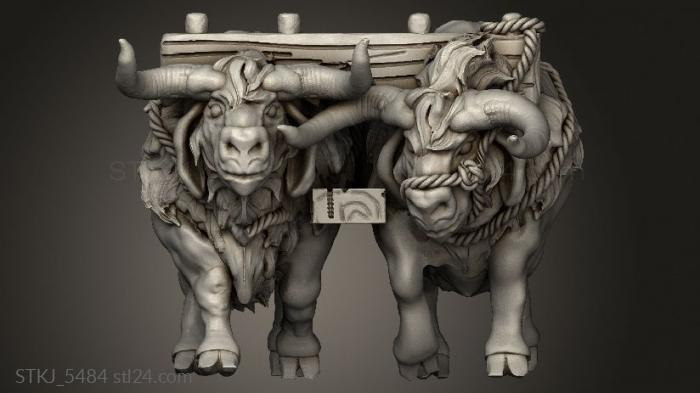 Animal figurines (Wagons Drivers Done, STKJ_5484) 3D models for cnc