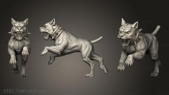Animal figurines (Way to Glory Blood and Sand Heraklion perro, STKJ_5500) 3D models for cnc